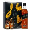 johnnie walker black label gold label and double black miniatures gift pack
